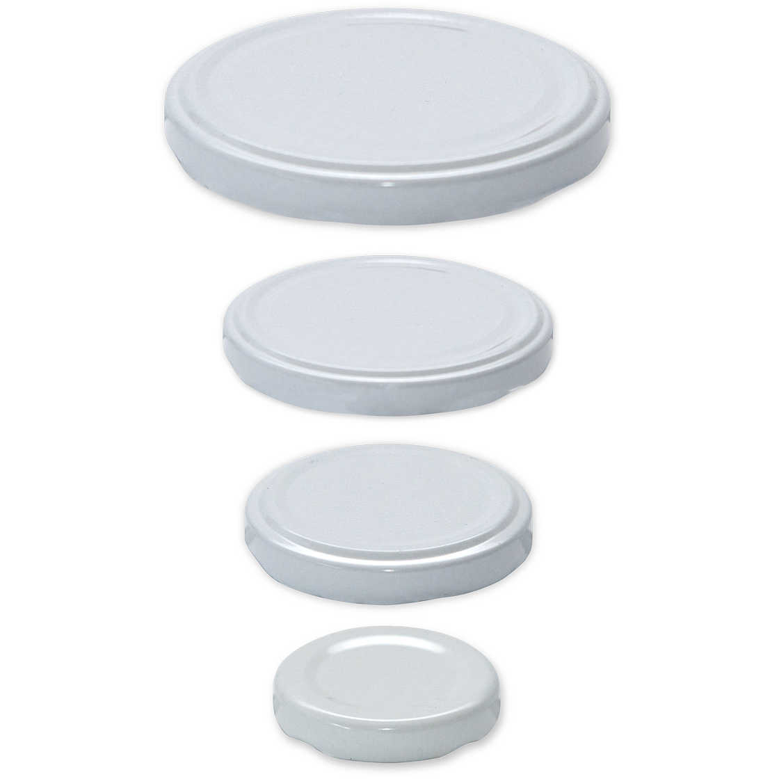 Tappo A Vite Colore Bianco Per Vasetto In Vetro Blu 50 Ml | Tappi Per - 4