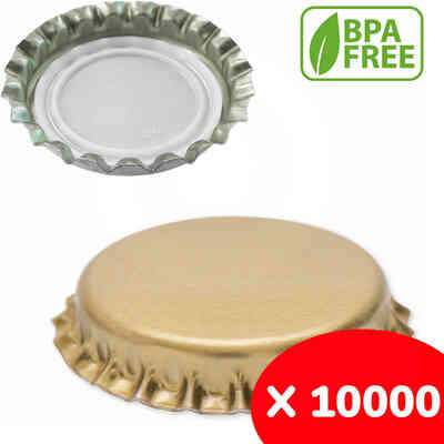Tapón de corona oro ⌀26 (10000 piezas)
