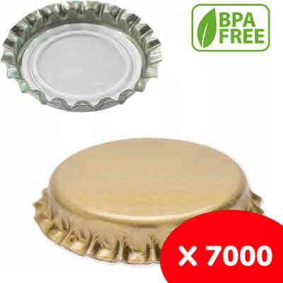 Tapón de corona oro ⌀29 (7000 piezas)