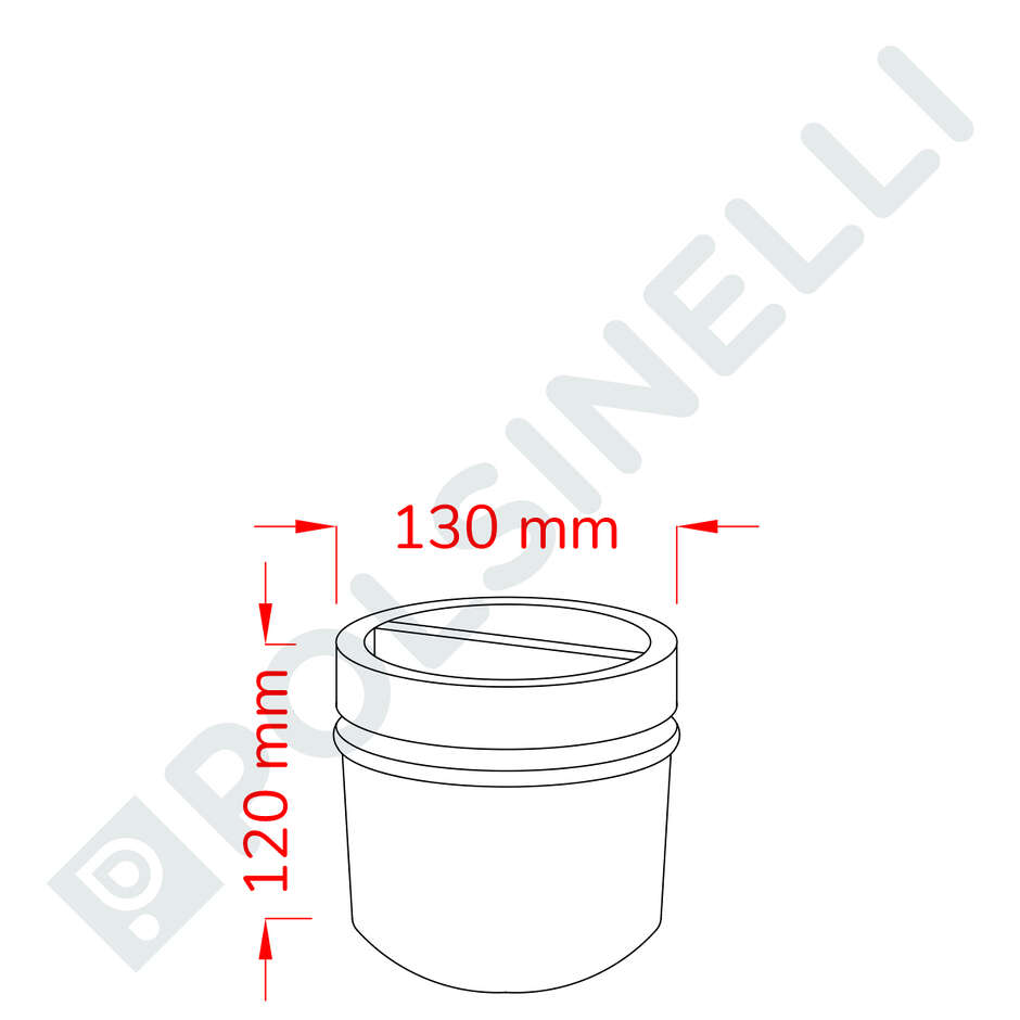 Tarro con tapa de rosca 1 L (unid. 12)
