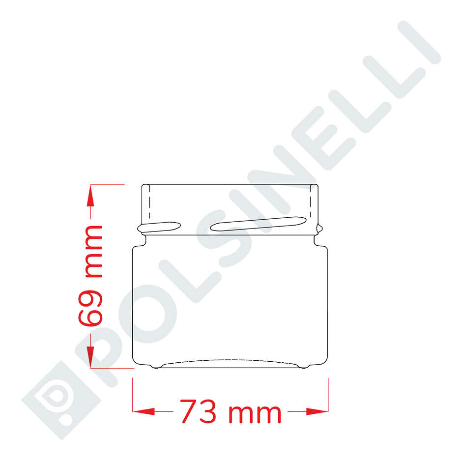 Tarro de vidrio ERGO 156 mL (unid. 1920)