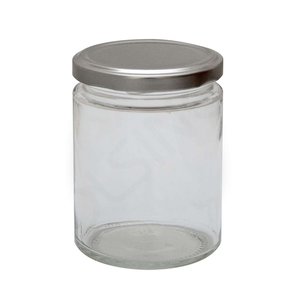 Tarro de vidrio Simply 314 mL ∅ 70 con tapones (unid. 24)