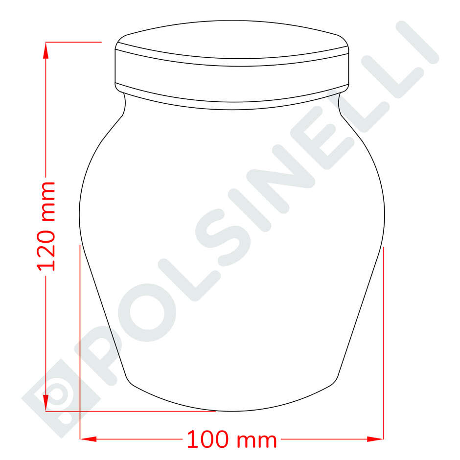 Tarro Orcio 580 mL (unid. 12)