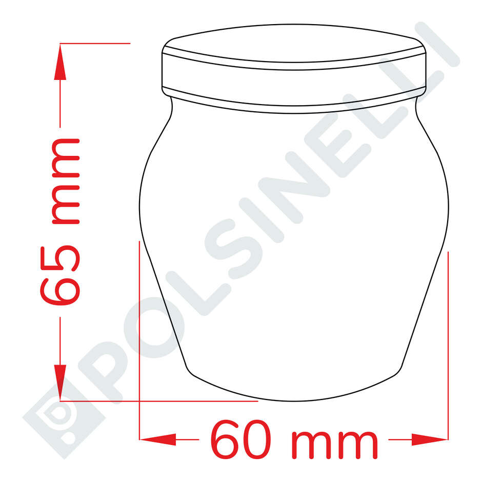 Tarro Orcio con tapa 106 mL (unid. 48)