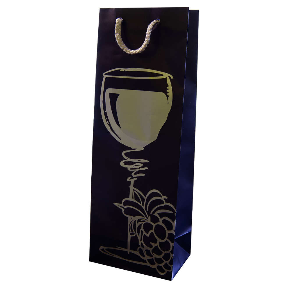 Tasche 1 Platz blau mit Silberkelch (St. 10)
