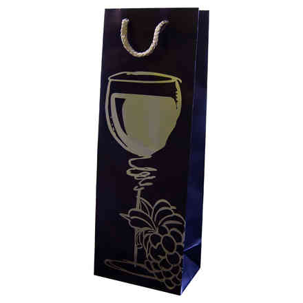 Tasche 1 Platz blau mit Silberkelch (St. 10)