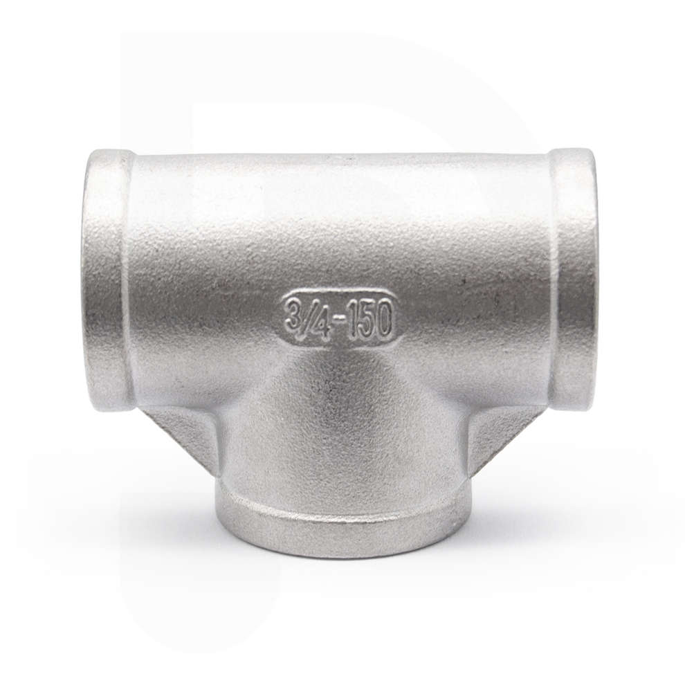 Tee en acier inoxydable 3/4" F