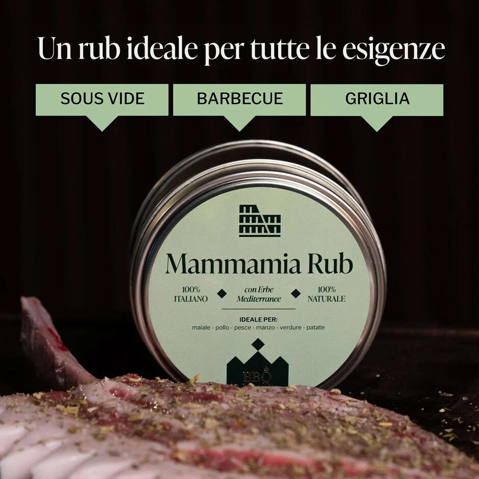 Tempero Mammamia (160 g) - Ervas Mediterrâneas para Churrasco