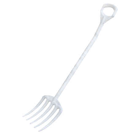Tenedor blanco para alimentos 127 cm