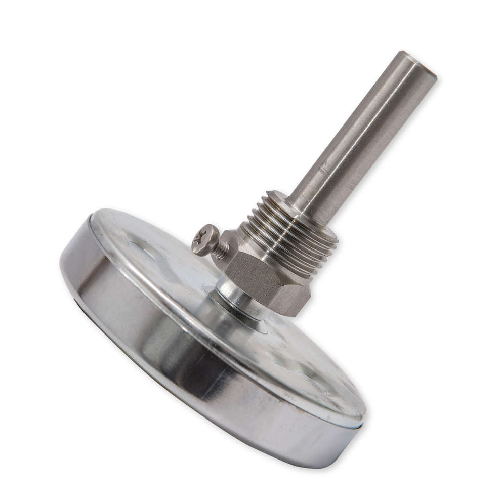 Thermometer mit Cockpit aus Edelstahl AISI 304 - 65 mm