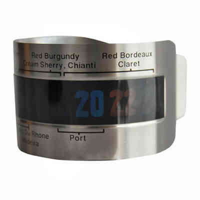 Thermomètre à bracelet pour bouteilles Inox