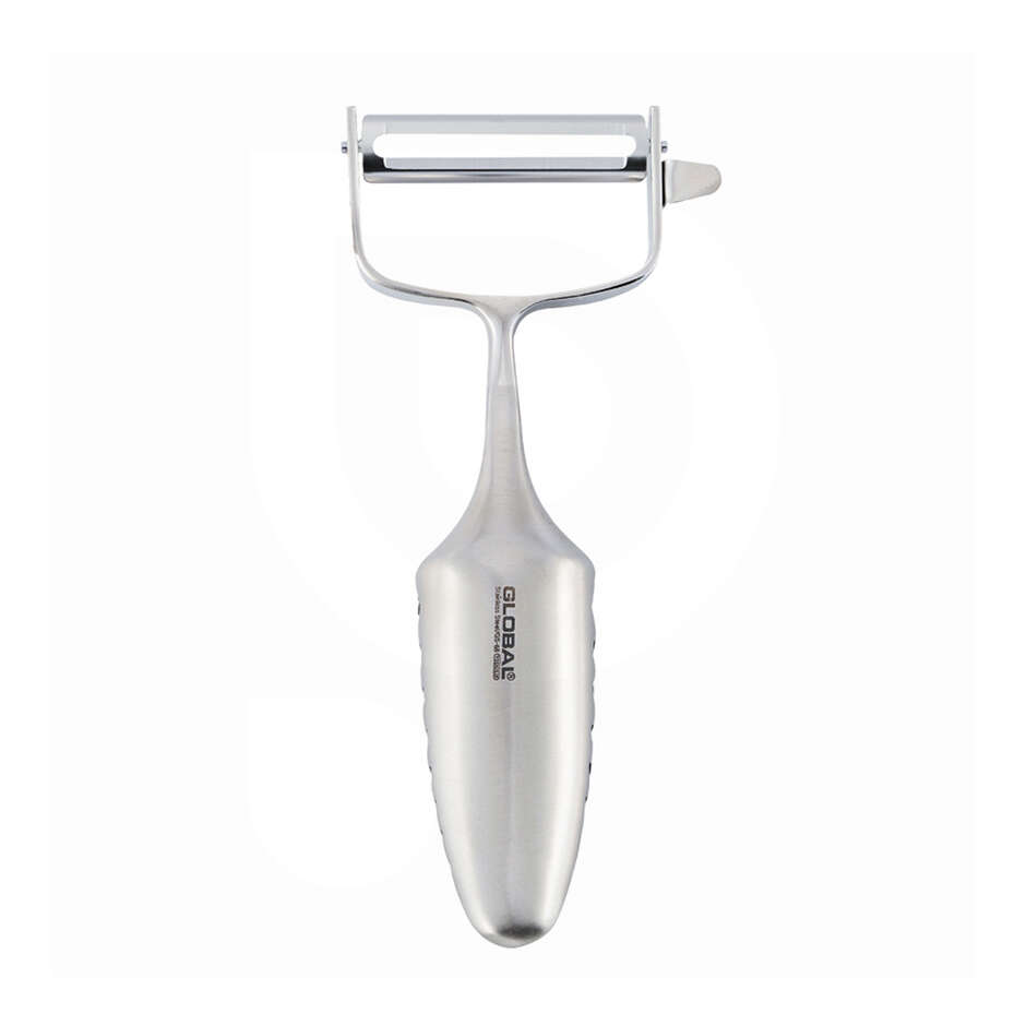 Tijeras de cocina de acero inoxidable Global GS-104 con pelador de verduras
