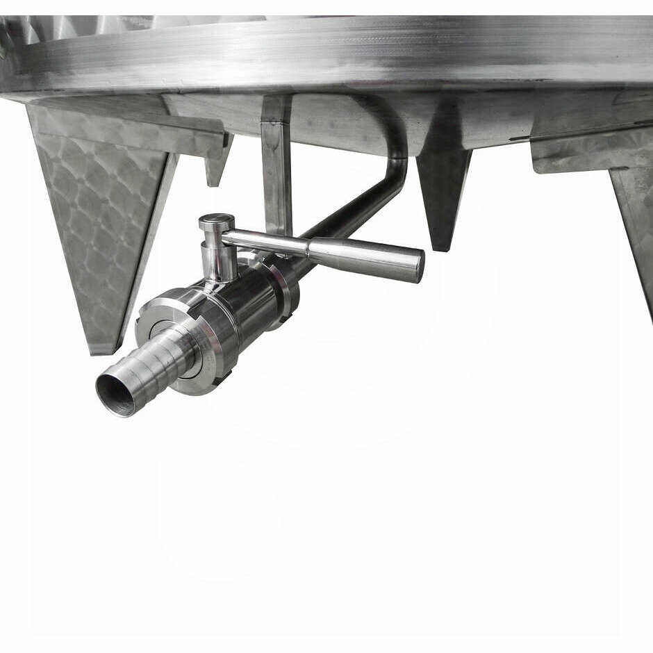 Tinaja de acero inox 200 L con fondo Conico 10°