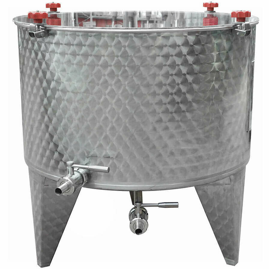 Tinaja maceradora de acero inox 200 L con fondo Conico 10°