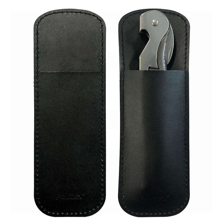 Tire-bouchon Pulltap's Classic Luxury Or avec étui en cuir