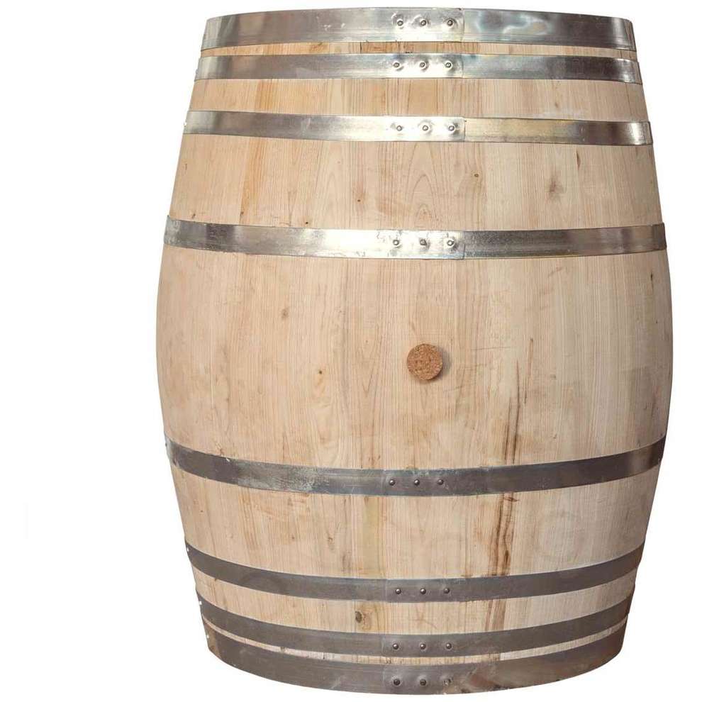 Tonneau en châtaignier 500 L avec trappe de vidange