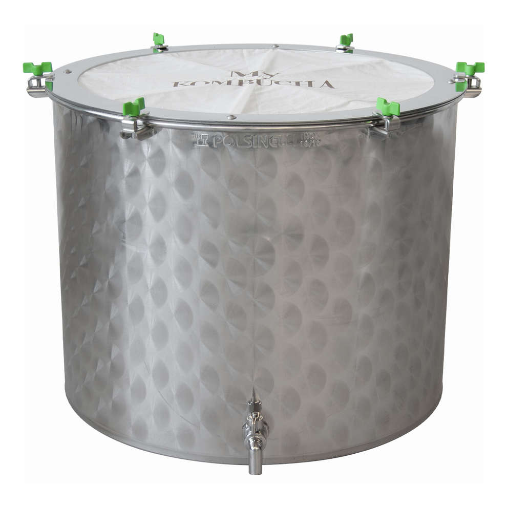 Troll - Fermentador ancho de acero inoxidable para Kombucha de 150 litros