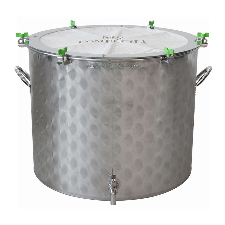 Troll - Fermentatore inox per Kombucha basso 150 L con maniglie