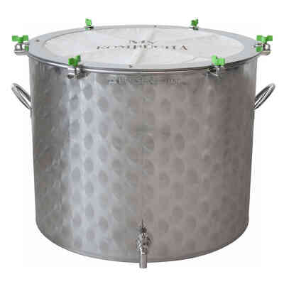 Troll - Fermentatore inox per Kombucha basso 200 L con maniglie