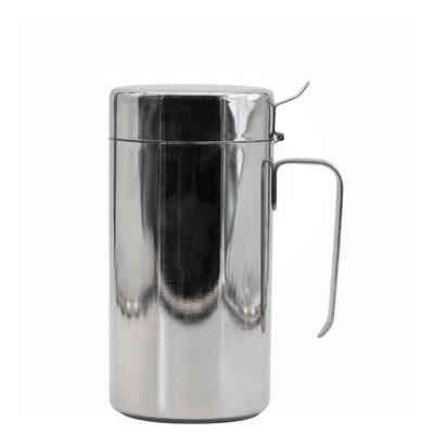 Tropffreier Öltopf aus Edelstahl 500 ml