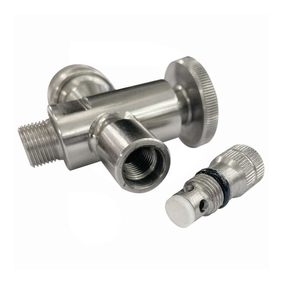 Unterer Edelstahlhahn 3/8" für Füllstandsanzeige