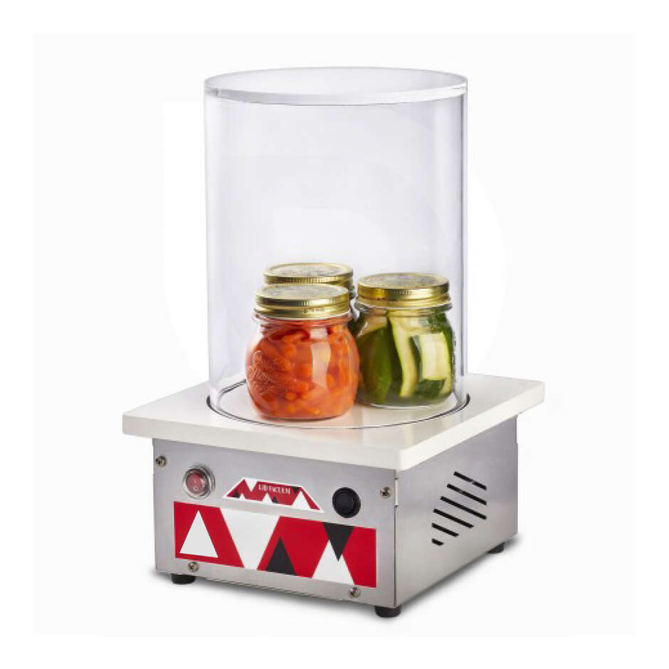Vacuum packaging machine for jars Food Polsinelli Enologia