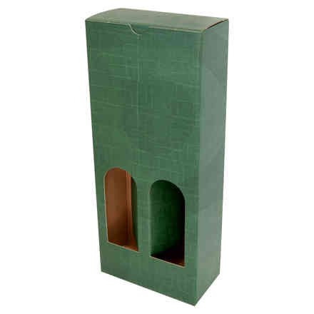 Valigetta Petit per bottiglie verde 2 posti - 320h (10 pezzi)