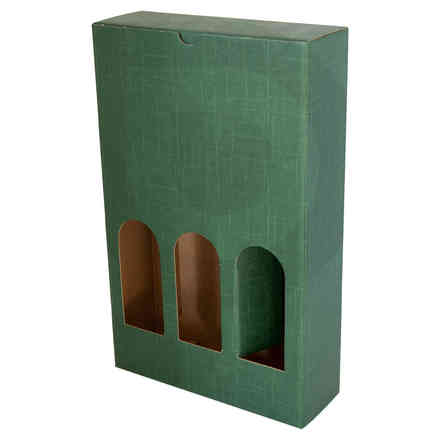 Valigetta Petit per bottiglie verde 3 posti - 320h (10 pezzi) 