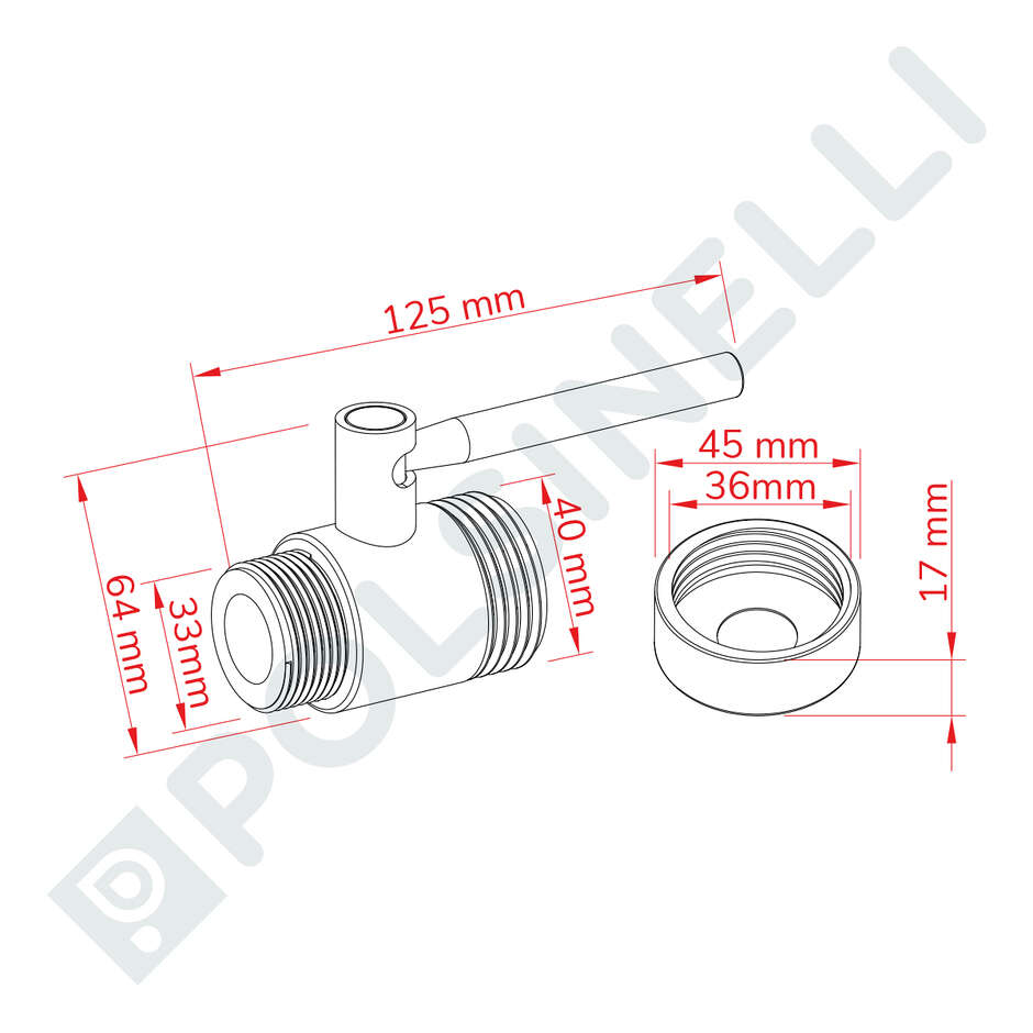 Valvola a sfera Inox 1" ENO 30