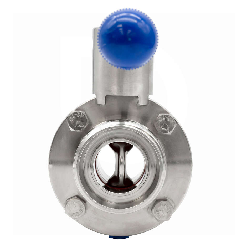 Valvola inox a farfalla DIN40 M con girello x DIN40 F