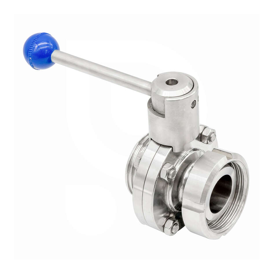 Valvola inox a farfalla DIN40 M con girello x DIN40 F