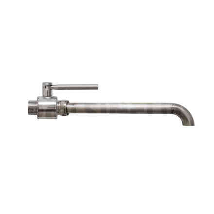 Válvula 3/4" con alargamiento para sparge