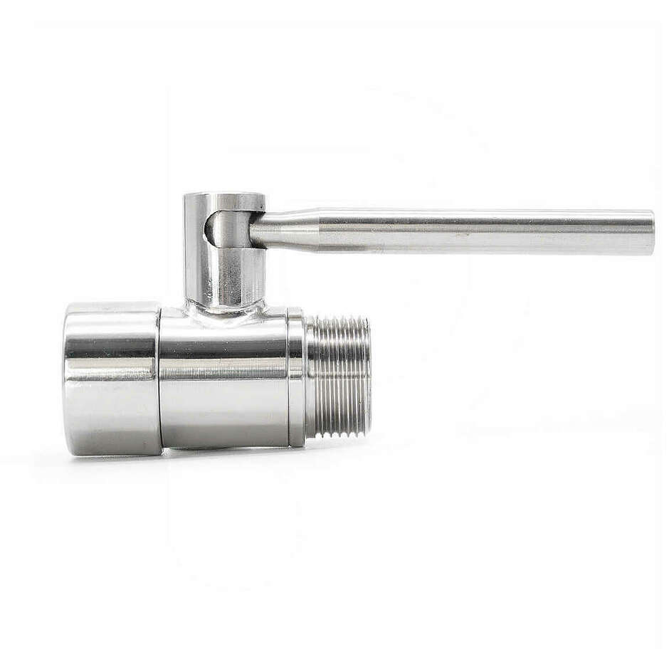 Válvula de esfera de acero inoxidable DN20 1” F x 3/4” M