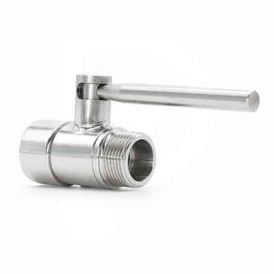 Válvula de esfera de acero inoxidable DN20 1” F x 3/4” M