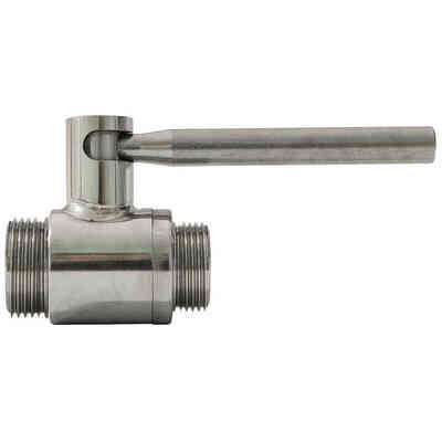 Vanne à boule inox 1" M x 3/4" M DN20