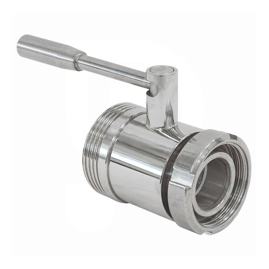 Vanne à boule inox DIN 40 M x DIN50 F