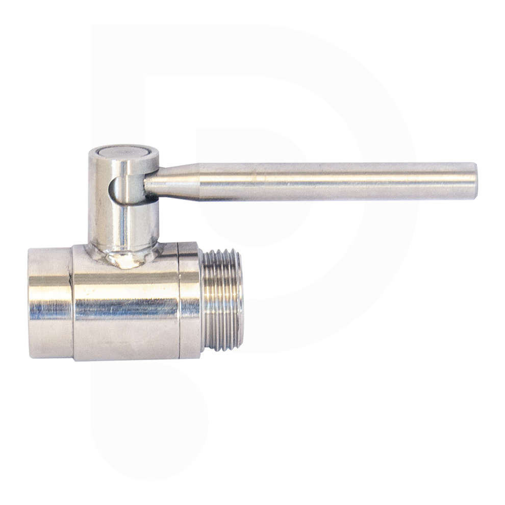 Vanne à boule inox DN15 1/2" F x 3/4" M