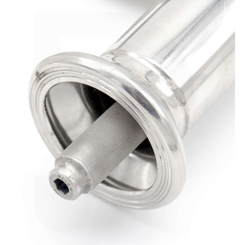 Venturi GA40 tube with porous candle