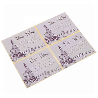 Vintage adhesive label for wine bottles (100 pcs)