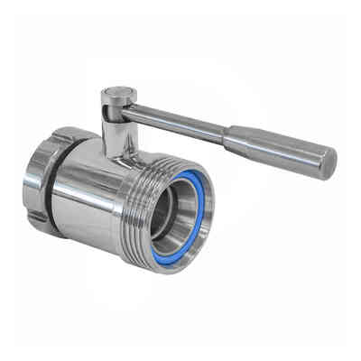 Válvula de esfera de acero inoxidable DIN 40 M x DIN50 F