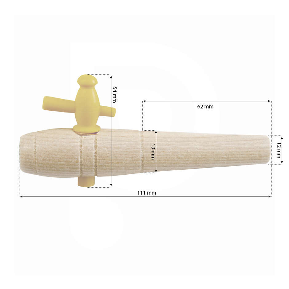 Wasserhahn aus Holz nr.000