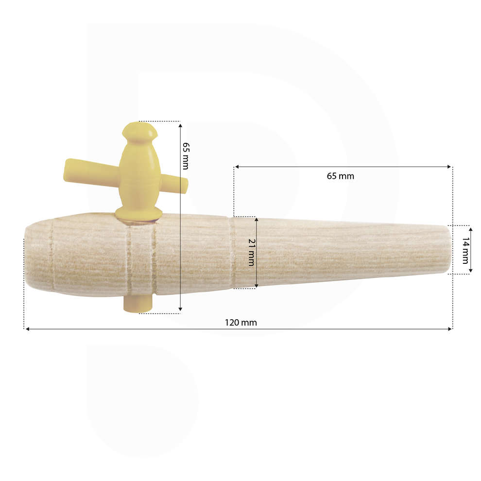 Wasserhahn aus Holz nr.00