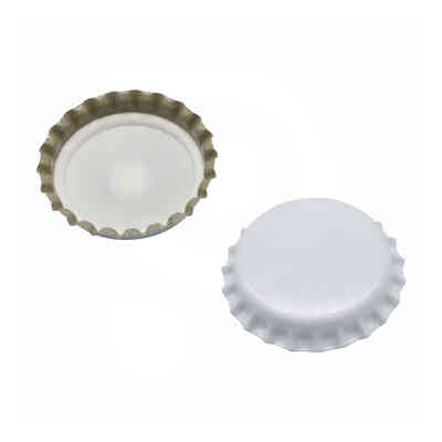 Weiße Kronkorken ⌀29 (200 Stück)