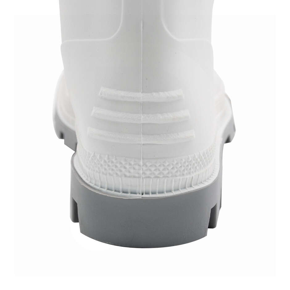 Weißer Arbeitsstiefel