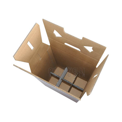 White carry wine box for 6 bottles (10 pieces)