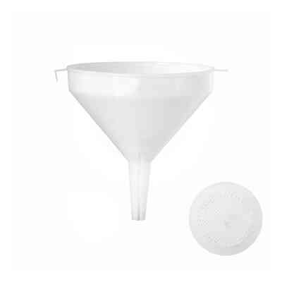 White plastic funnel Ø 21 with filter