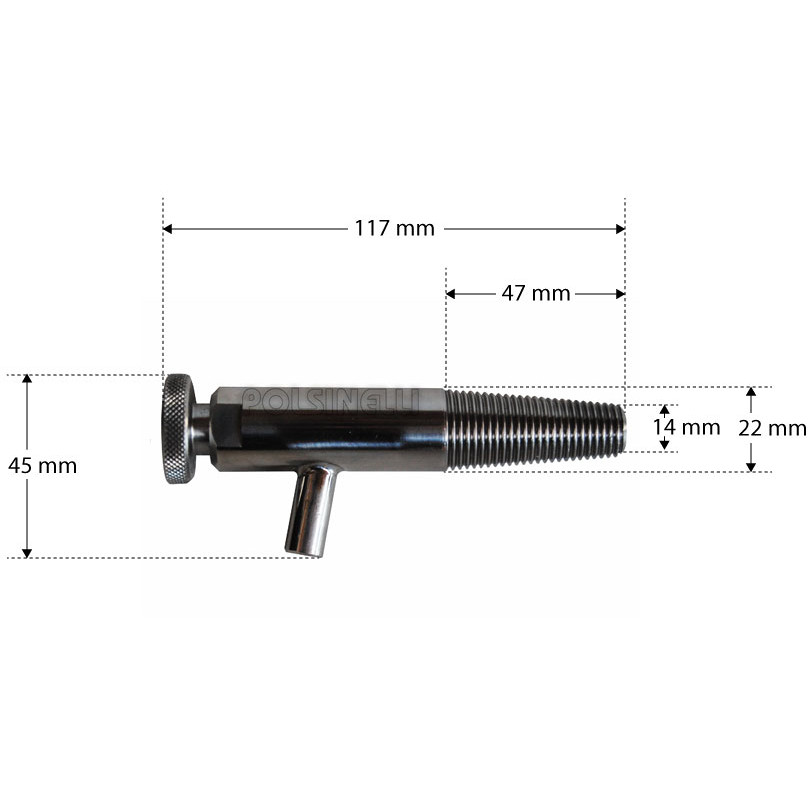 Wine-tasting tap normal steel dowel wood