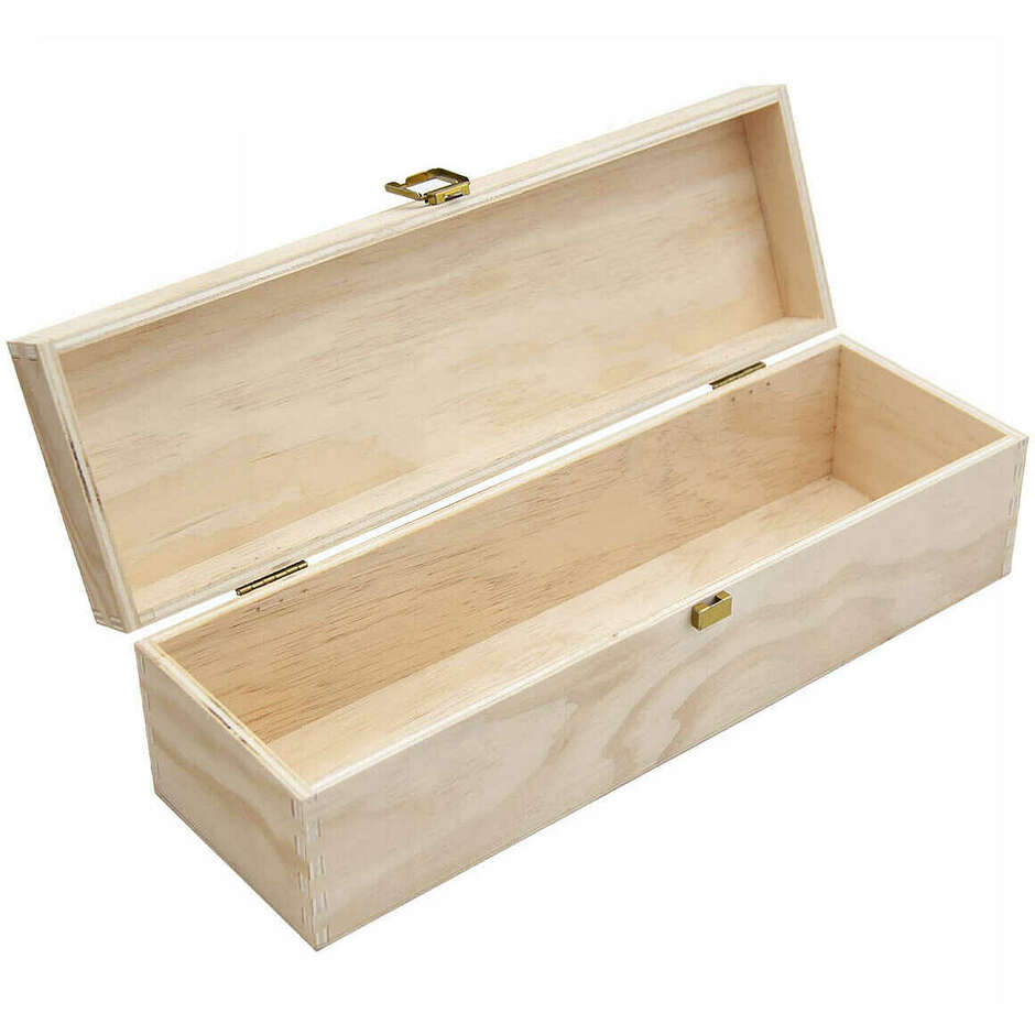 Wooden wine box for bottle 1 place (1 piece)