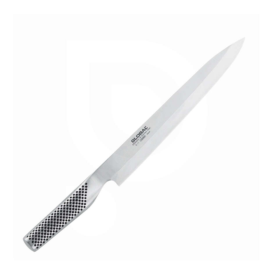 Yanagi-Sashimi-Messer aus Edelstahl für Linkshänder Global G11R - 25 cm
