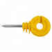 Yellow ring insulator with screw Ø 6 mm for wood (25 pieces)